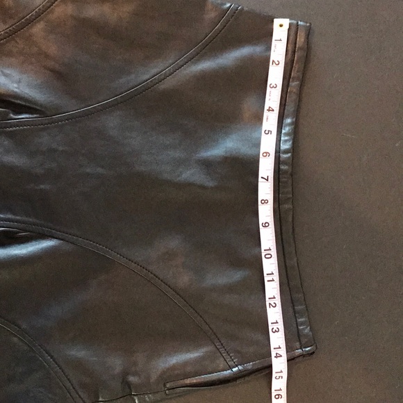 BCBG MaxAzria Leather Skirt. Fits like a 4. - Picture 4 of 4